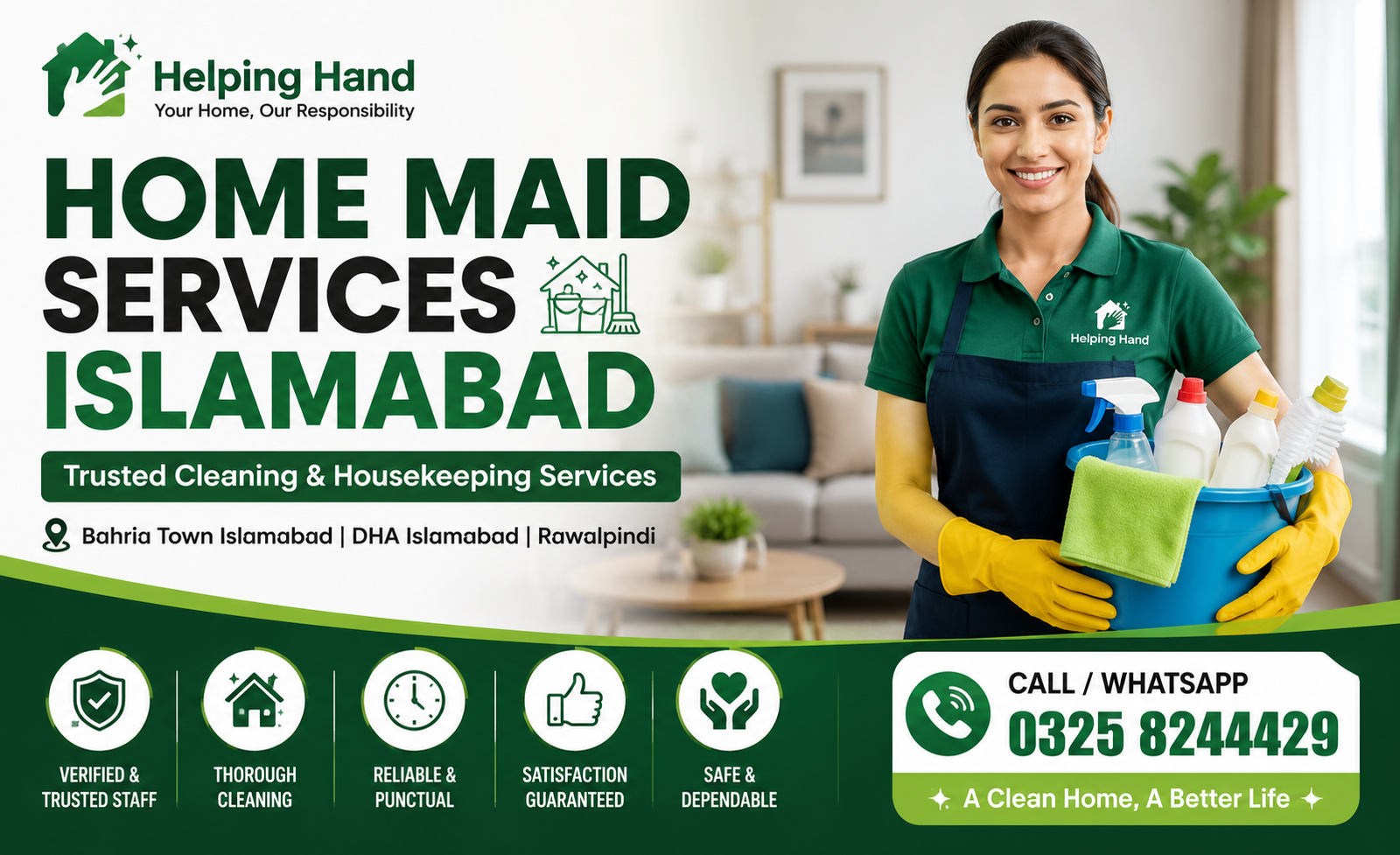 Home maid services Islamabad